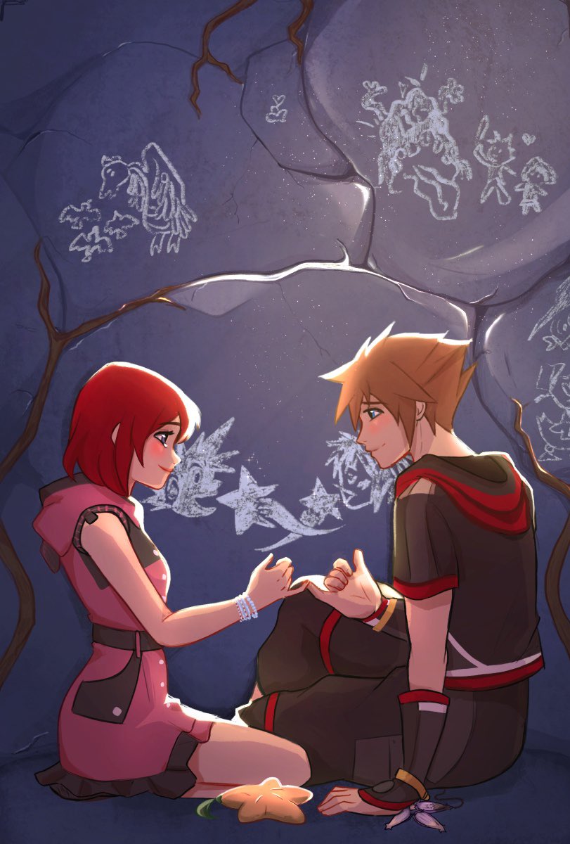1boy, 1girl, bead_bracelet, beads, black_jacket, black_shorts, blue_eyes, blush