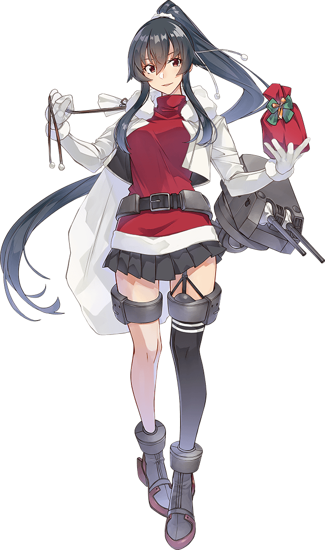 1girl, black_hair, breasts, full_body, kantai_collection, konishi_(koconatu), large_breasts, long_hair