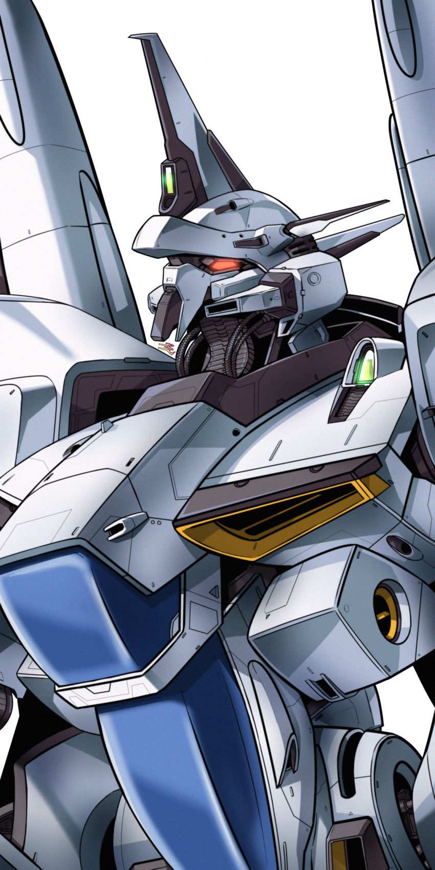 absurdres, gaia_gear, gaia_gear_alpha, glowing, glowing_eye, gundam, highres, jazz_jack