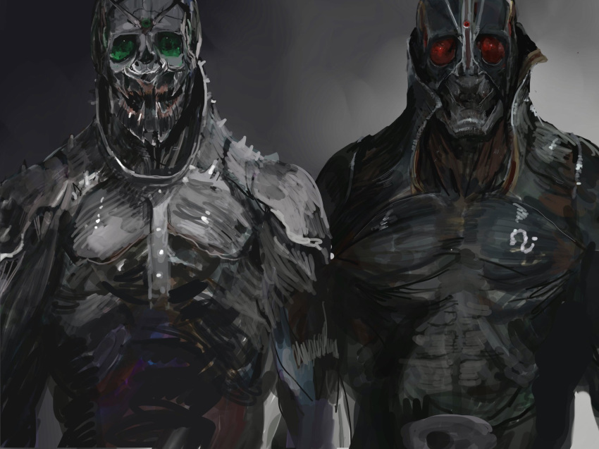 antennae, armor, century_king_moon_driver, claws, commentary, dark_background, english_commentary, glowing