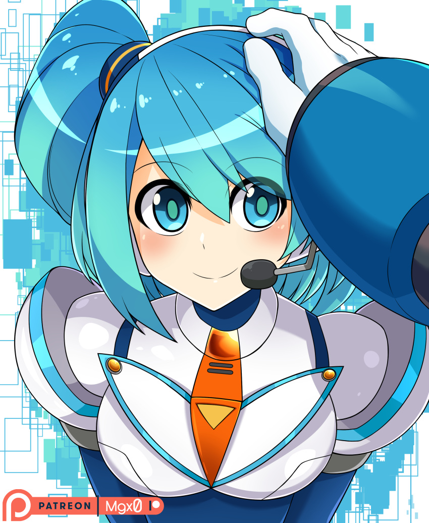 1girl, 1other, absurdres, artist_name, blue_eyes, blue_hair, breasts, eyes_visible_through_hair