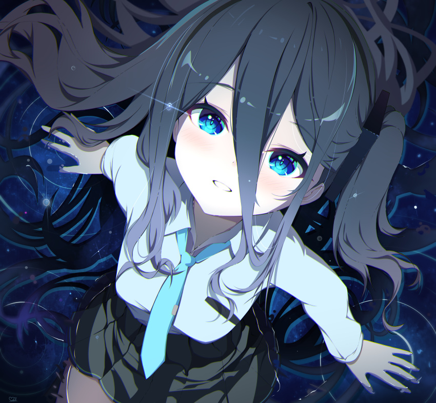 1girl, absurdly_long_hair, aris_(blue_archive), bangs, black_hair, black_hairband, blue_archive, blue_eyes