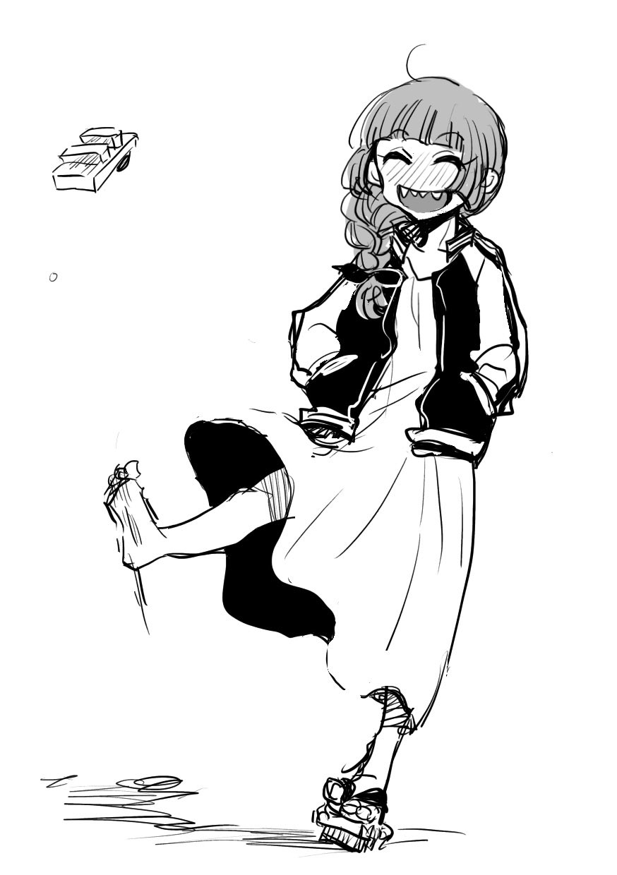 1girl, bangs, black_bow, black_jacket, blunt_bangs, bocchi_the_rock!, bow, braid