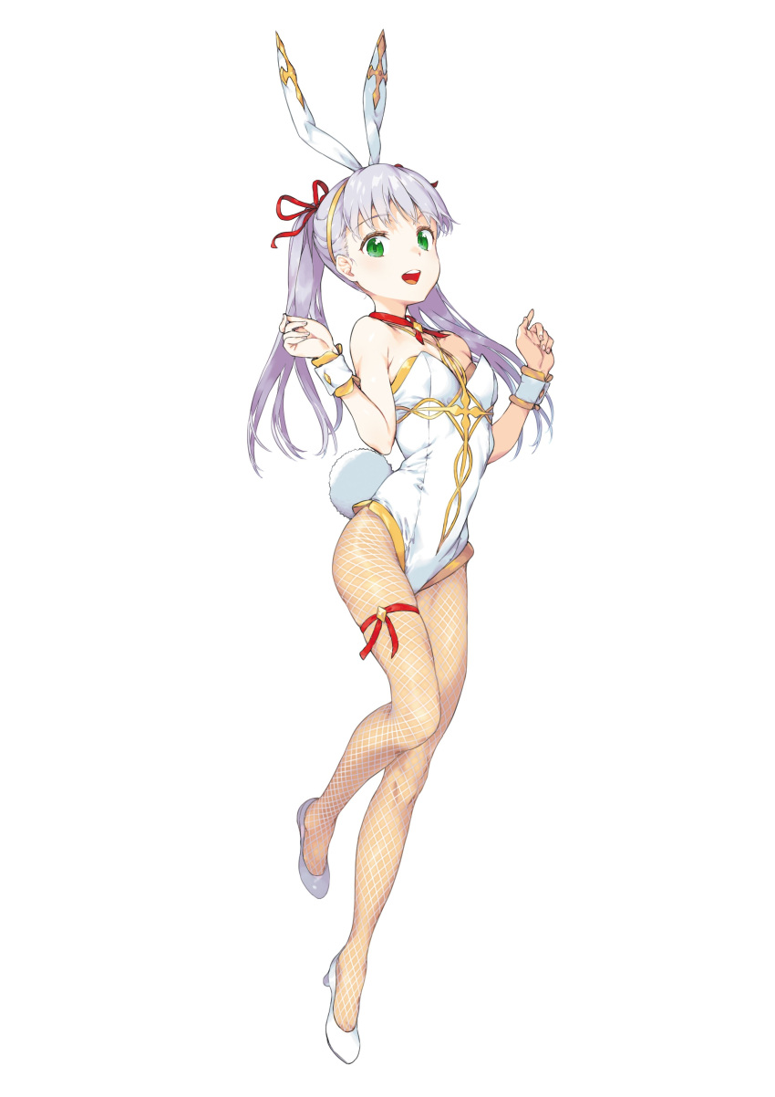 1girl, absurdres, animal_ears, bangs, cross, detached_collar, fake_animal_ears, fake_tail