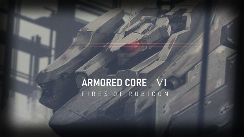 armored_core, character_request, commentary, copyright_name, english_text, extra_eyes, flatbox, glowing
