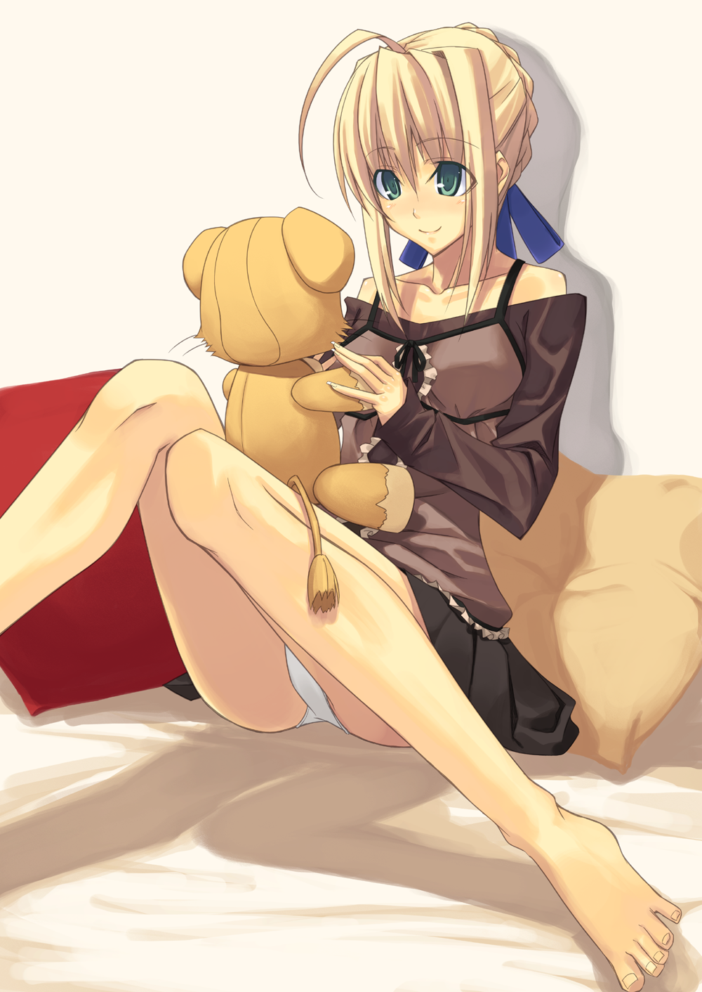 fate/stay_night, missing_link, panties, saber, shingo