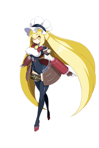 android, blonde_hair, bow, bowtie, disgaea, disgaea_rpg, humanoid_robot, leotard