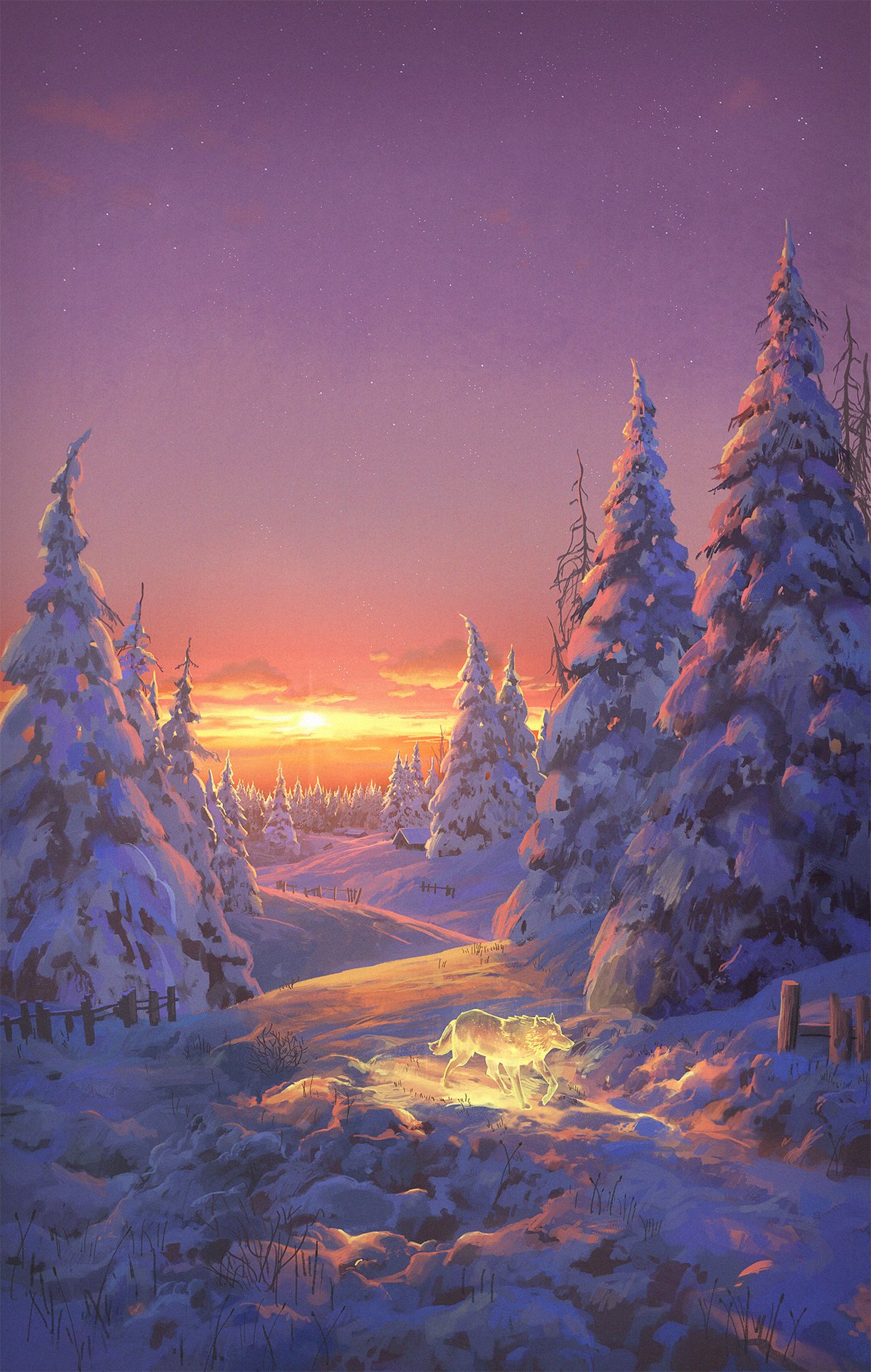 clouds, colorful, commentary, cyclecircle, english_commentary, fantasy, glowing, highres