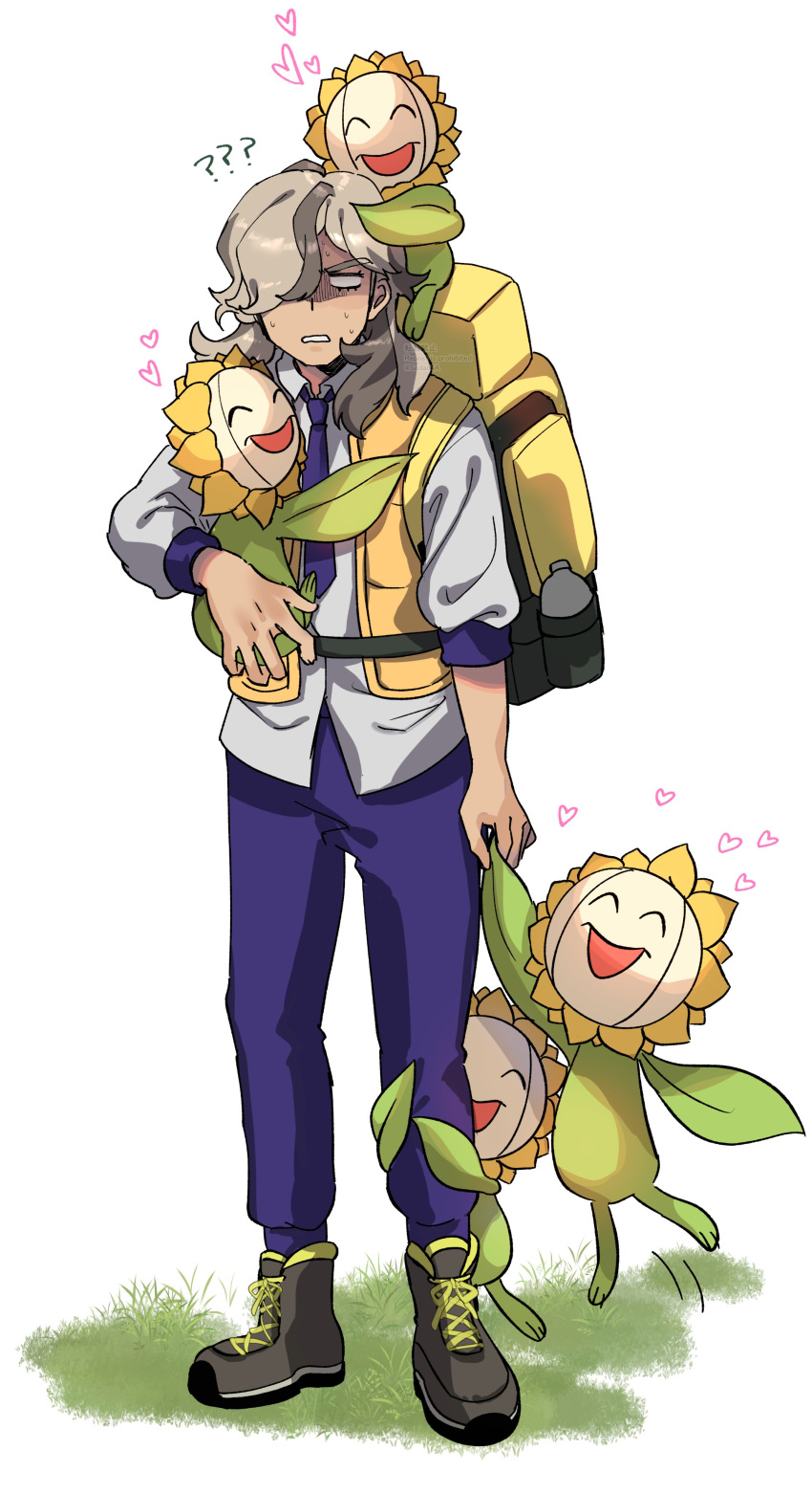 1boy, ?, ??, absurdres, arven_(pokemon), asada_sadao, backpack, bag