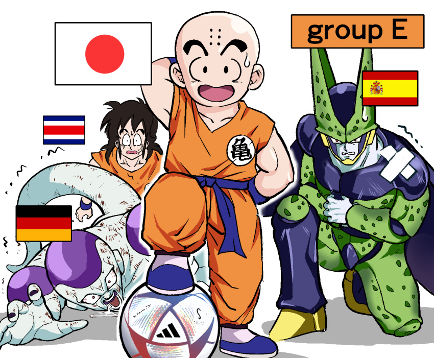 2022_fifa_world_cup, 4boys, al_rihla, angry, bald, ball, belt, black_hair