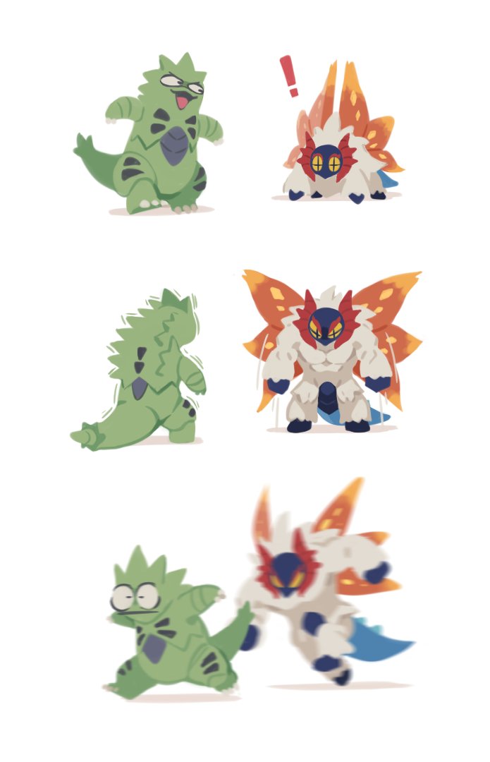 !, +_+, blurry, chasing, claws, commentary, motion_blur, motion_lines