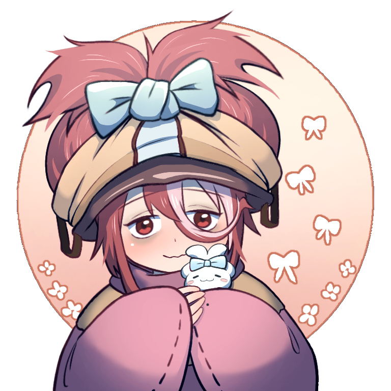 1girl, alternate_hairstyle, blue_bow, blush_stickers, borrowed_hairstyle, bow, chenzaoyiwanggu, cinnamiku