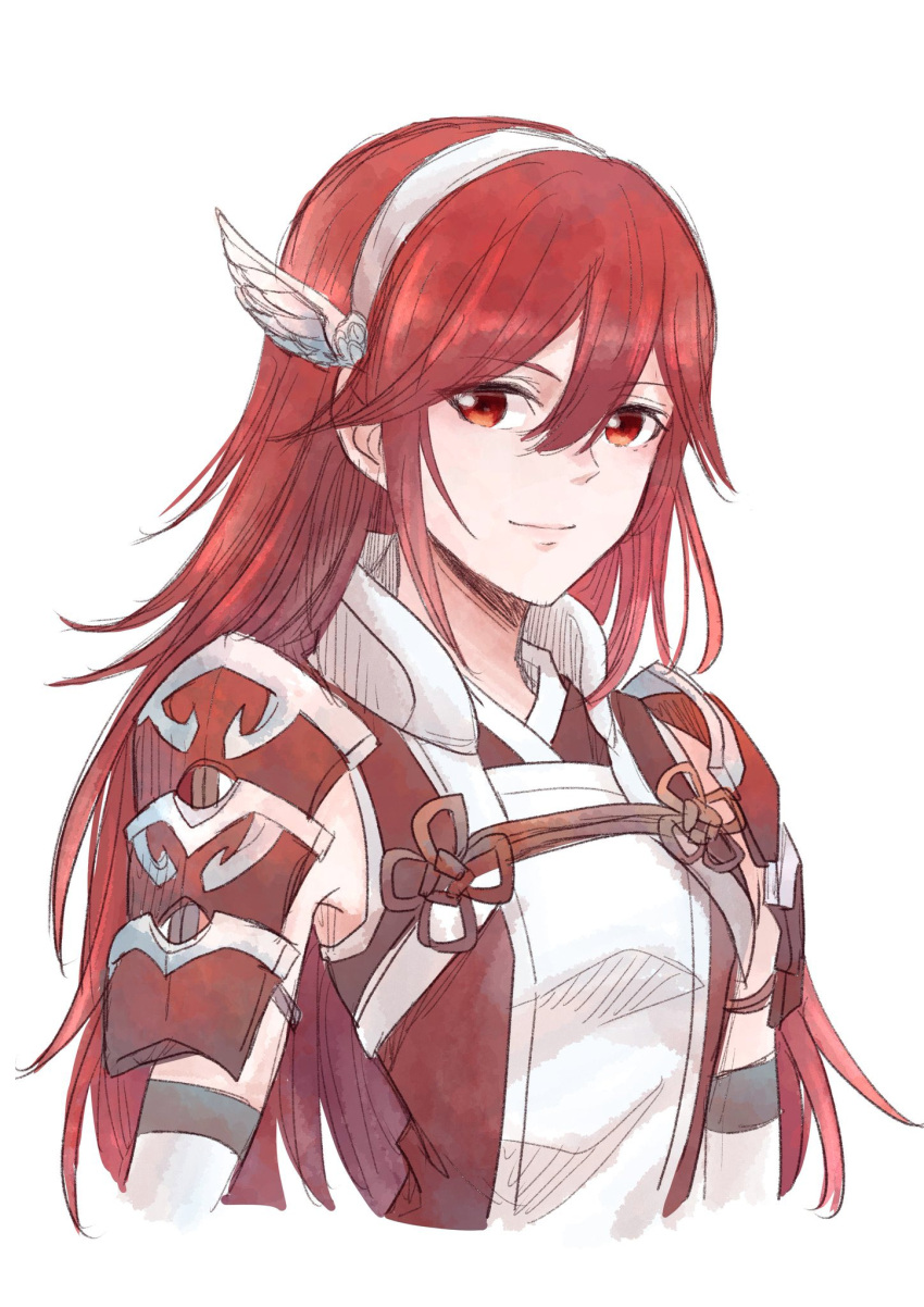 1girl, armor, bangs, caeldori_(fire_emblem), feather_hair_ornament, feathers, fire_emblem, fire_emblem_fates