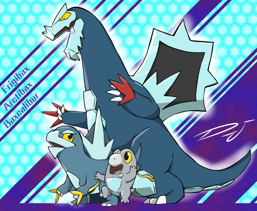 absurdres, arctibax, baxcalibur, blue_skin, claws, colored_skin, dj95code-hope, dragon