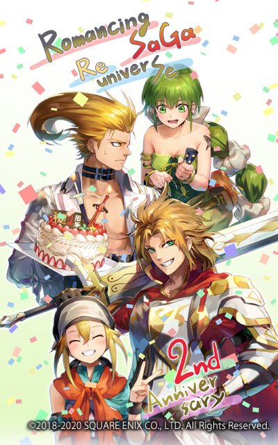 1girl, 3boys, green_eyes, green_hair, gustaf, gustave_xiii, multiple_boys, official_art