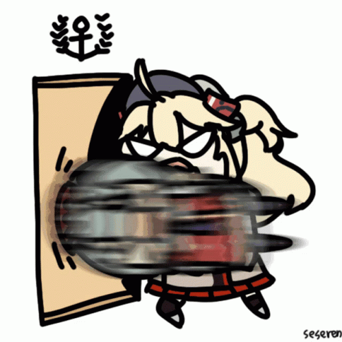 >_<, admiral_hipper_(azur_lane), animated_gif, battering_ram, glowworm_(azur_lane), multiple_girls, seseren