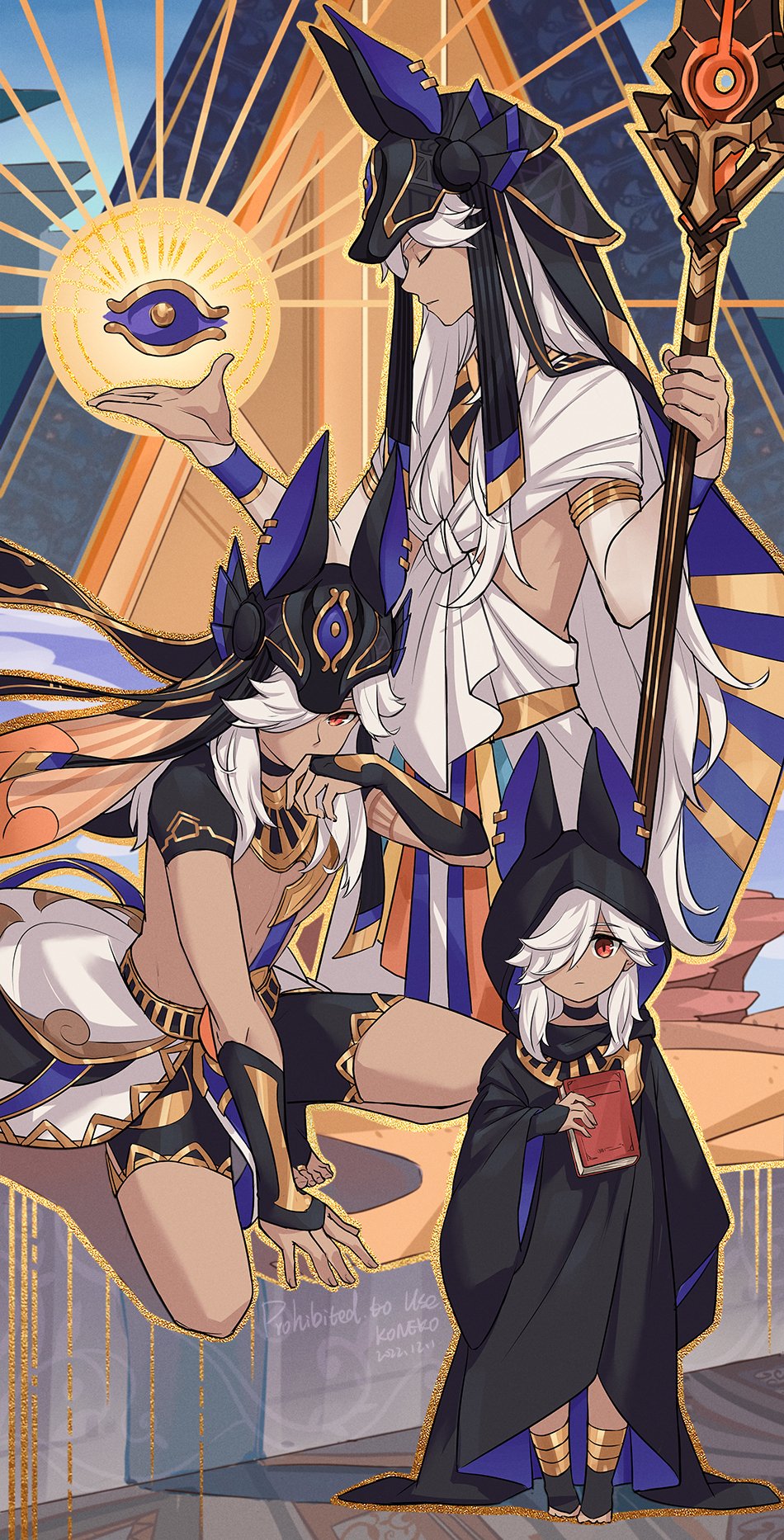 1boy, aged_down, animal_ears, animal_hat, animal_hood, bangs, black_choker, black_cloak