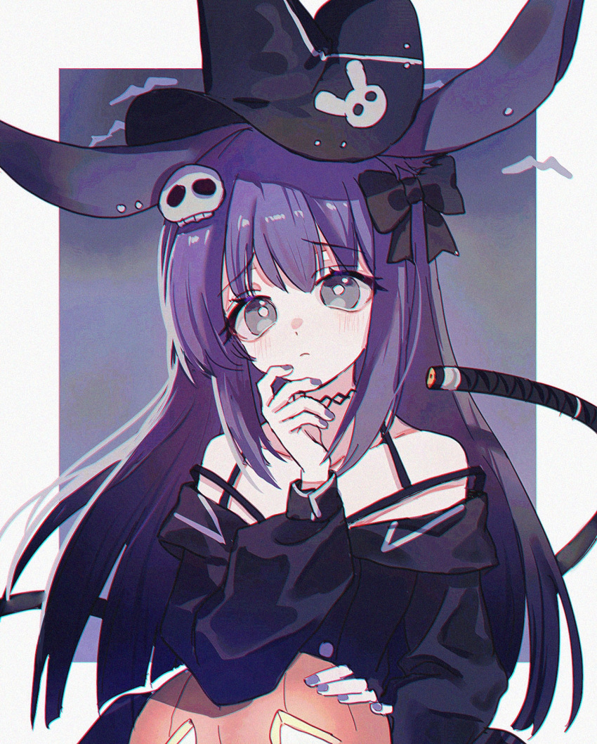 1girl, animal_ears, arknights, bare_shoulders, black_dress, black_headwear, blush, bright_pupils