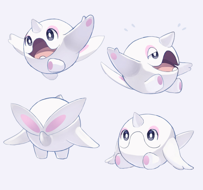 black_eyes, bright_pupils, cetoddle, closed_mouth, commentary_request, fang, half-closed_eyes, highres