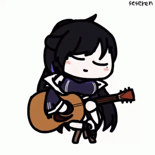 1girl, animated_gif, azur_lane, country_roads, guitar, long_hair, seseren, west_virginia_(azur_lane)