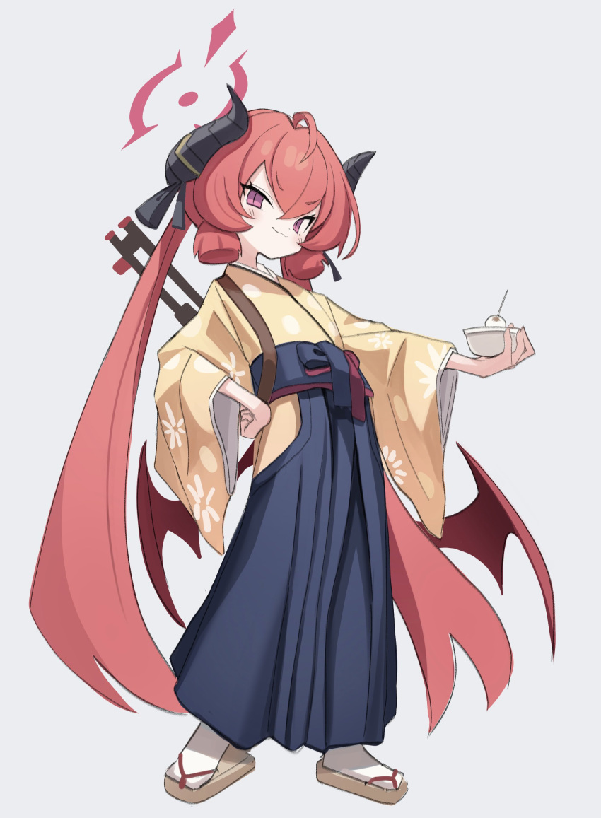 1girl, absurdres, ahoge, atat250, bangs, blue_archive, bowl, closed_mouth