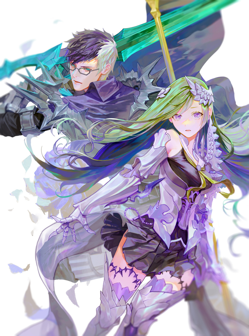 absurdres, armor, armored_dress, brynhildr_(fate), daeraeband, fate/grand_order, fate_(series), glasses