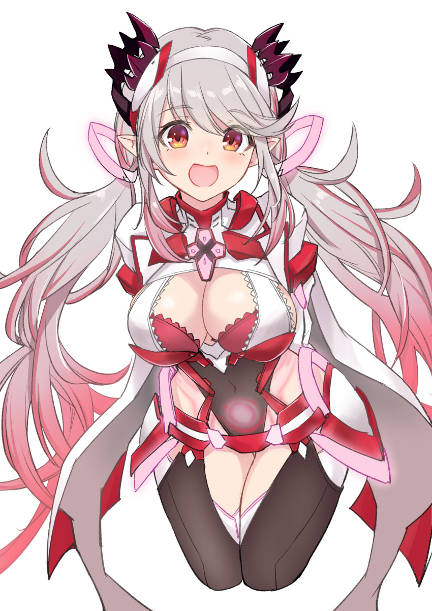 1girl, 774_inc., alternate_costume, alternate_hairstyle, bangs, breasts, cone_hair_bun, cosplay