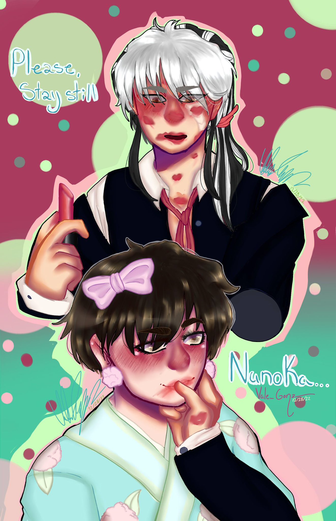 1boy, 1girl, black_hair, couple, female, male, mao_(mao), mao_(takahashi_rumiko)