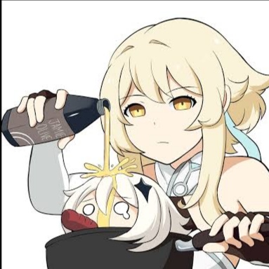 emergency_food, genshin_impact, jamie_oliver, lumine_(genshin_impact), multiple_girls, paimon_(genshin_impact), rouzille, uncle_roger