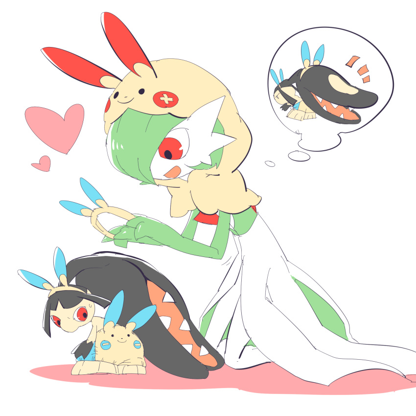 2girls, absurdres, animal_ears, animal_hood, bangs, black_hair, blue_shorts, blunt_bangs