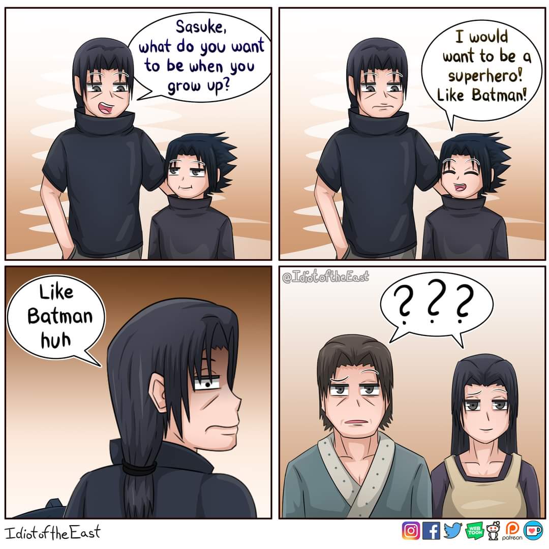 1girl, family, idiotoftheeast, multiple_boys, naruto, naruto_(series), uchiha_fugaku, uchiha_itachi