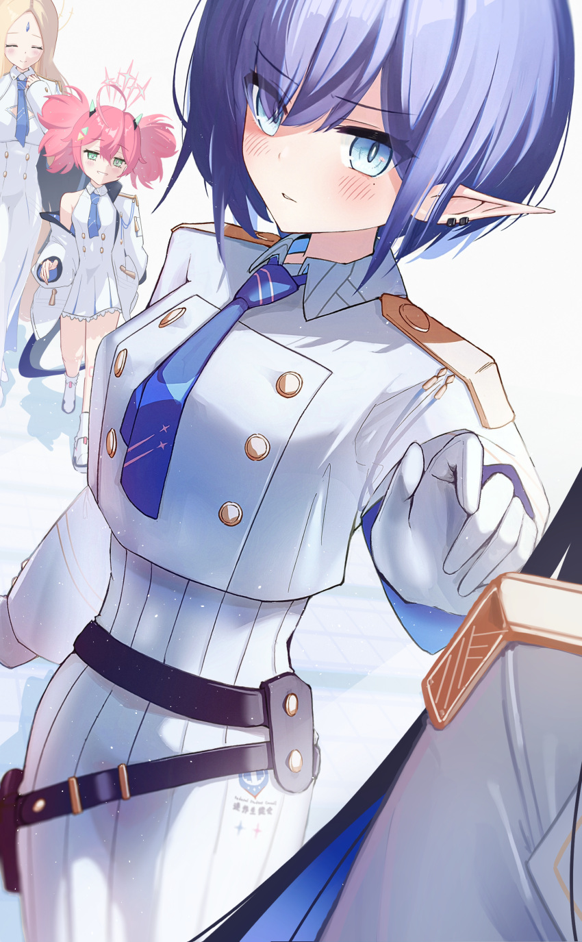 4girls, absurdres, ahoge, aoi_(blue_archive), ayumu_(blue_archive), bangs, blonde_hair, blue_archive