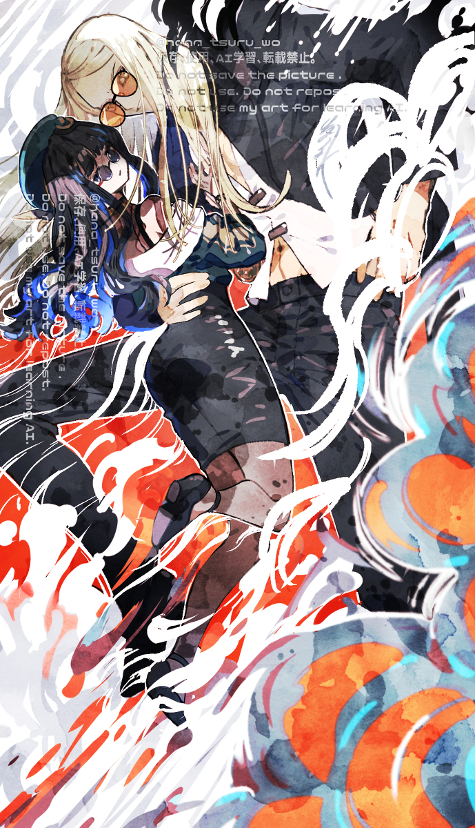 beret, blonde_hair, brother_and_sister, fate/grand_order, fate_(series), glasses, hat, highres