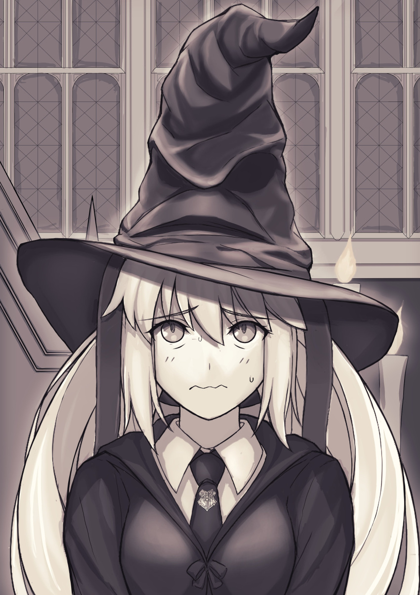1girl, absurdres, artoria_caster_(fate), artoria_pendragon_(fate), bangs, breasts, candle, closed_mouth