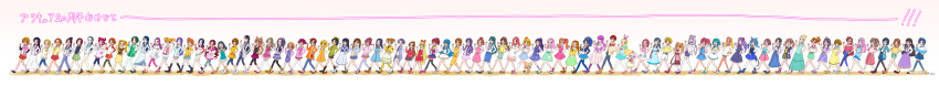 6+girls, absolutely_everyone, absurdres, aida_mana, aino_megumi, aisaki_emiru, akagi_towa, akimoto_komachi, amamiya_elena, amanogawa_kirara, aoki_reika, aono_miki, arisugawa_himari, asahina_mirai, commentary_request, delicious_party_precure, dokidoki!_precure, everyone, fresh_precure!, futari_wa_precure, futari_wa_precure_max_heart, futari_wa_precure_splash_star, fuurin_asumi, fuwa_kokone, get_you!_love_love?!, go!_princess_precure, hagoromo_lala, hanadera_nodoka, hanami_kotoha, hanamichi_ran, hanasaki_tsubomi, happinesscharge_precure!, haruno_haruka, healin'_good_precure, heartcatch_precure!, higashi_setsuna, highres, hikawa_iona, hino_akane_(smile_precure!), hiramitsu_hinata, hirogaru_sky!_precure, hishikawa_rikka, hoshina_hikaru, hoshizora_miyuki, houjou_hibiki, hugtto!_precure, hyuuga_saki, ichinose_minori, incredibly_absurdres, izayoi_liko, kagayaki_homare, kaguya_madoka, kaidou_minami, kasai_amane, kasugano_urara_(yes!_precure_5), kenjou_akira, kenzaki_makoto, kirahoshi_ciel, kirakira_precure_a_la_mode, kiryuu_kaoru, kiryuu_michiru, kise_yayoi, kotozume_yukari, kujou_hikari, kurokawa_eren, kurumi_erika, laura_la_mer, looking_at_viewer, madoka_aguri, mahou_girls_precure!, midorikawa_nao, mimino_kurumi, minamino_kanade, minazuki_karen, mishou_mai, misumi_nagisa, mofurun_(mahou_girls_precure!), momozono_love, multiple_girls, myoudouin_itsuki, nagomi_yui, natsuki_rin, natsuumi_manatsu, nono_hana, odd_one_out, oomori_yuuko, pekorin_(precure), precure, precure_all_stars, regina_(dokidoki!_precure), ruru_amour, sakagami_ayumi, sawaizumi_chiyu, shirabe_ako, shirayuki_hime, simple_background, smile_precure!, sora_harewataru, star_twinkle_precure, suite_precure, suzumura_sango, takizawa_asuka, tategami_aoi, tropical-rouge!_precure, tsukikage_yuri, usami_ichika, user_nfsj3235, white_background, wide_image, yakushiji_saaya, yamabuki_inori, yes!_precure_5, yes!_precure_5_gogo!, yotsuba_alice, yukishiro_honoka, yumehara_nozomi, yuni_(precure)