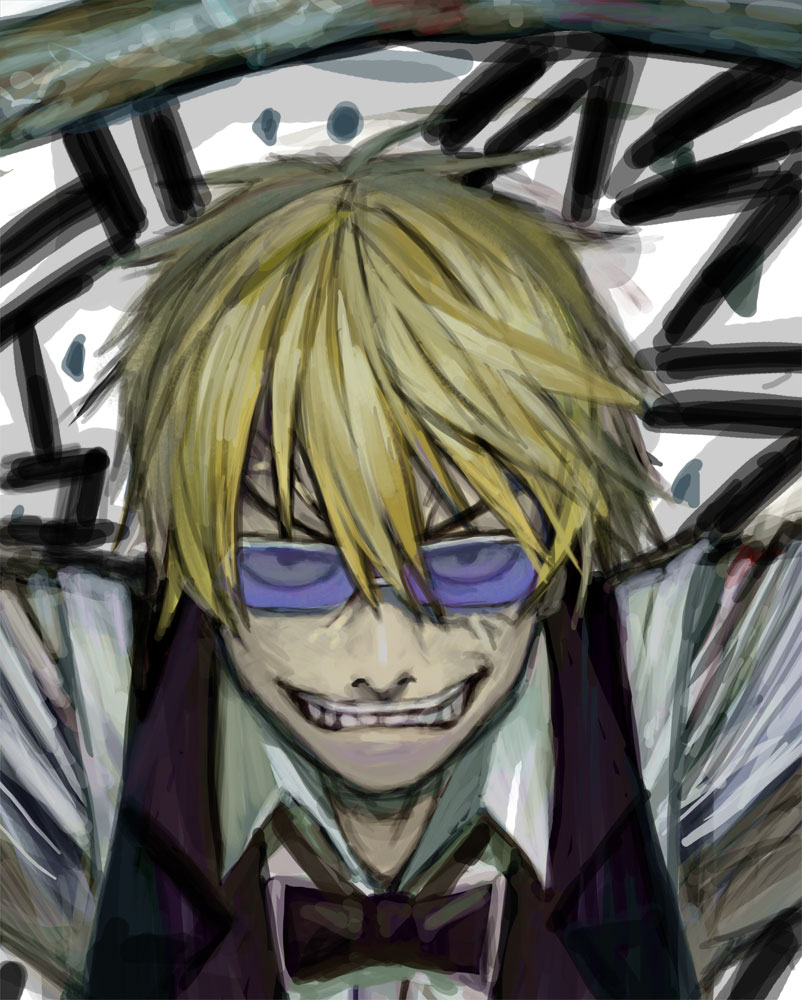 durarara!!, hasesese, heiwajima_shizuo, smile, teeth
