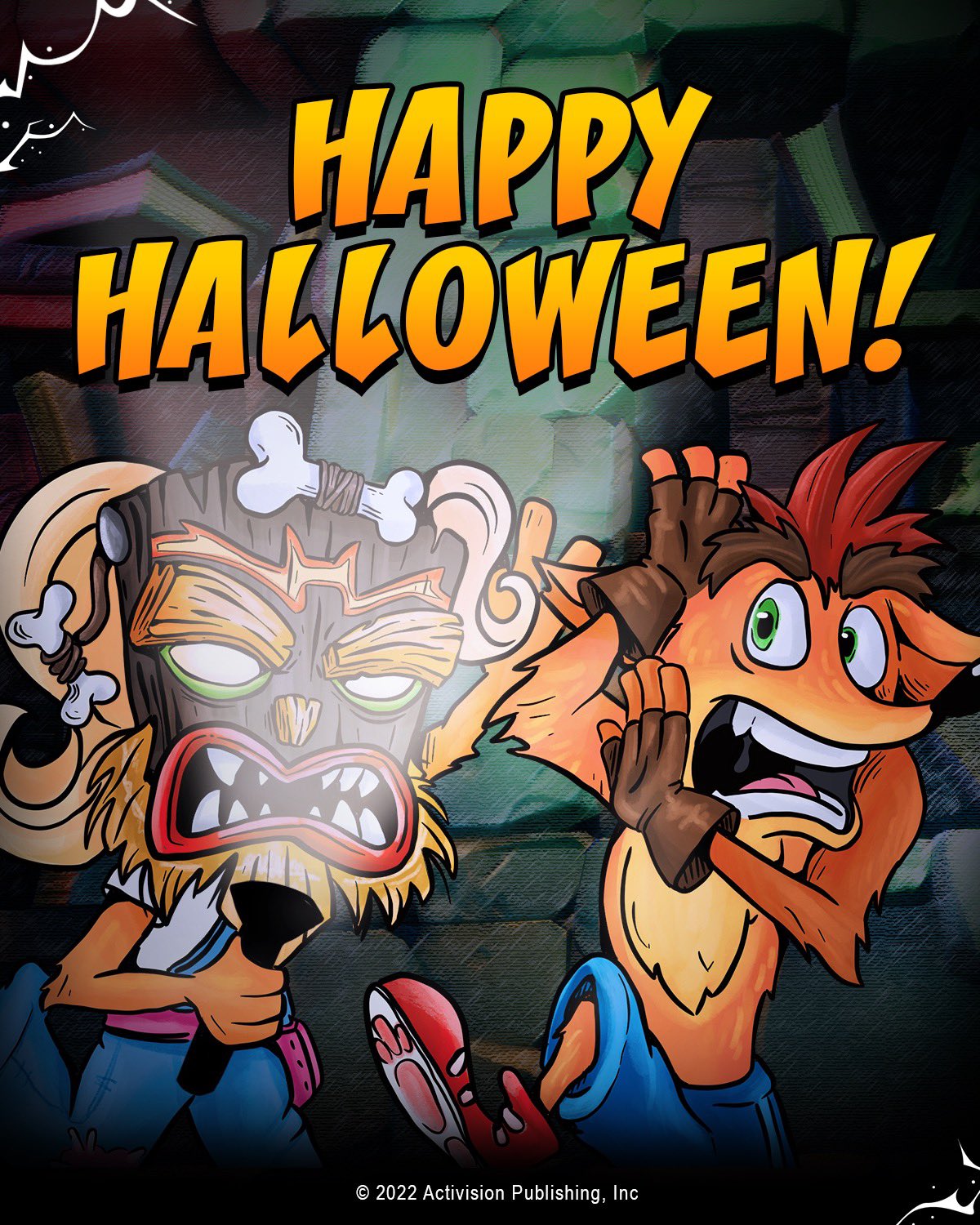 1boy, 1girl, blonde_hair, coco_bandicoot, crash_bandicoot, crash_bandicoot_(series), crashbandicoot, english_text