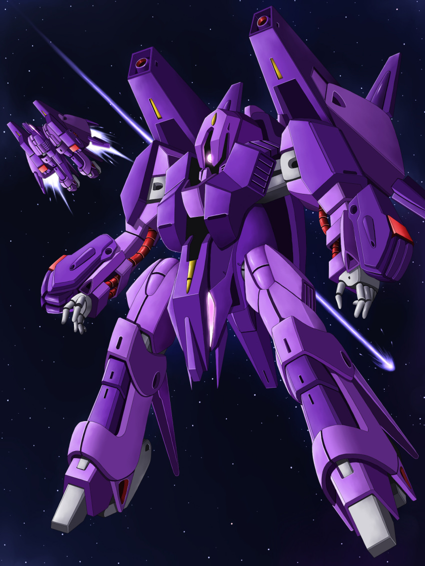 dual_persona, gundam, highres, kiriya_obu_gn, mecha, messala, space, zeta_gundam