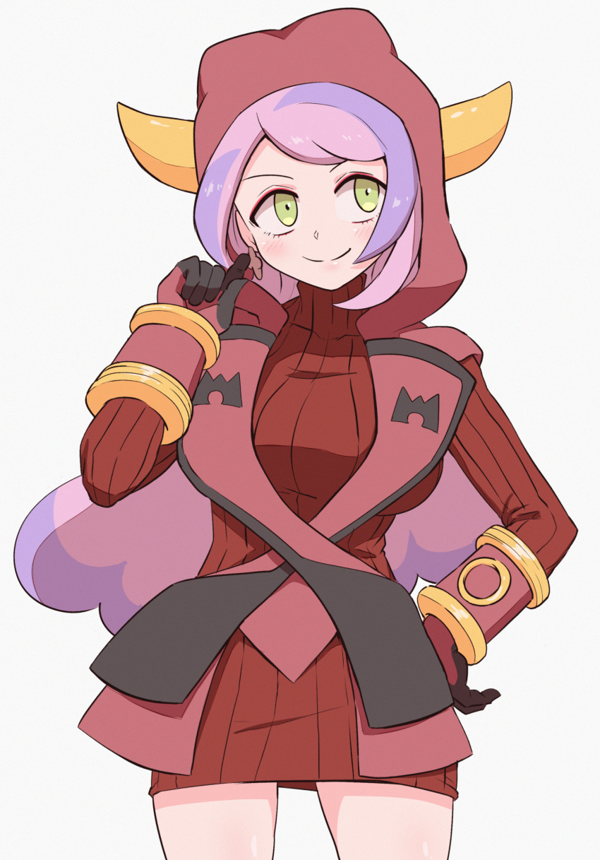 1girl, absurdres, blush, closed_mouth, commentary_request, cosplay, courtney_(pokemon), courtney_(pokemon)_(cosplay)