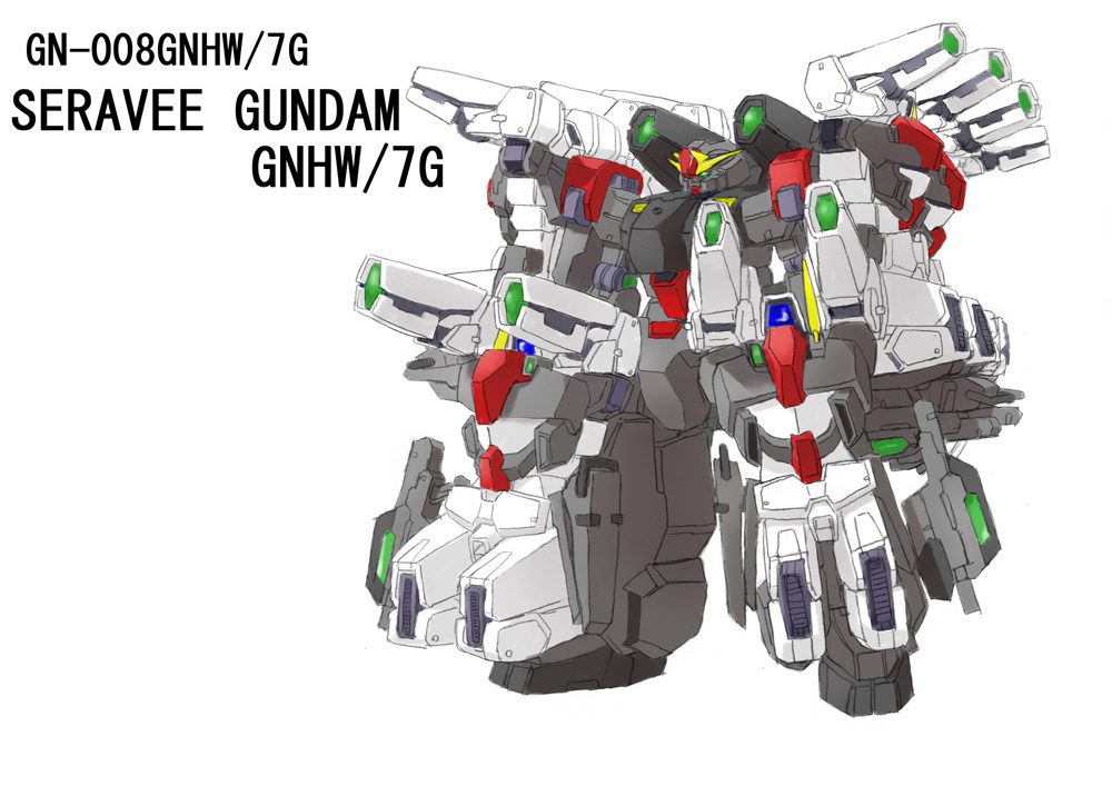 fat, gundam, gundam_00, mecha, parody, seraphim_gundam, seravee, what