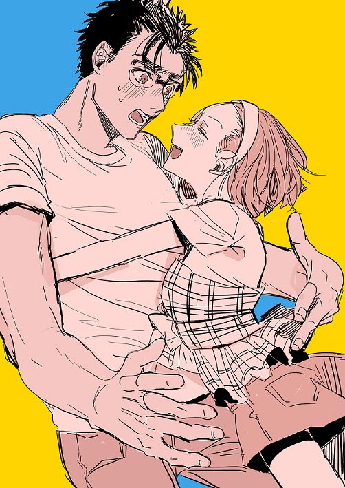 1boy, 1girl, boyfriend_and_girlfriend, detective_conan, female, hug, kyougoku_makoto, male