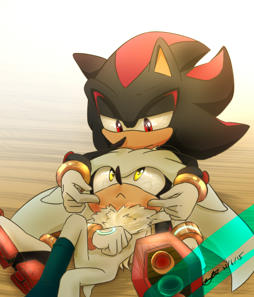 2boys, animal_ears, animal_nose, artist_name, black_fur, blue_footwear, blush, body_fur, boots, bracelet, closed_mouth, dated, english_commentary, floor, furry, furry_male, gloves, gold_bracelet, grey_fur, grey_gloves, half-closed_eyes, hand_on_own_stomach, hands_up, hedgehog, hedgehog_ears, hedgehog_tail, icycream24, jewelry, looking_at_another, looking_down, looking_up, lying, male_focus, multiple_boys, on_back, poking, red_eyes, red_fur, shadow_the_hedgehog, silver_the_hedgehog, simple_background, sitting, sonic_(series), tail, two-tone_fur, white_background, white_footwear, yellow_eyes