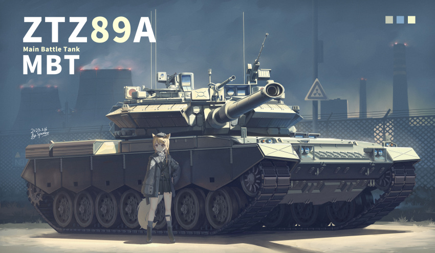 1girl, absurdres, animal_ears, artist_name, blonde_hair, braid, cat_ears, cat_girl