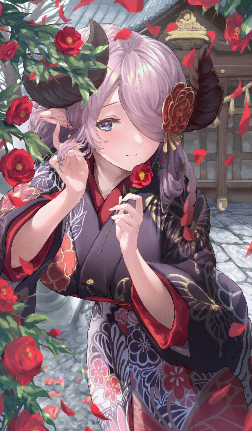 absurdres, animal_print, blacktail_hihi, blue_eyes, braid, breasts, bug, butterfly