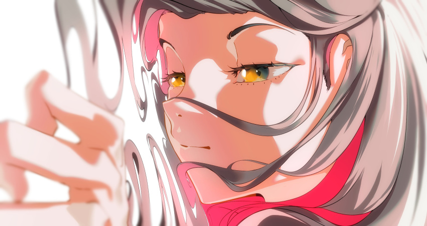 1girl, absurdres, brown_hair, chisaka_airi, close-up, colored_inner_hair, expressionless, highres