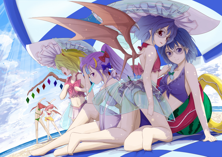 :d, alternate_hairstyle, ass, bad_feet, bad_hands, barefoot, bat_wings, beach