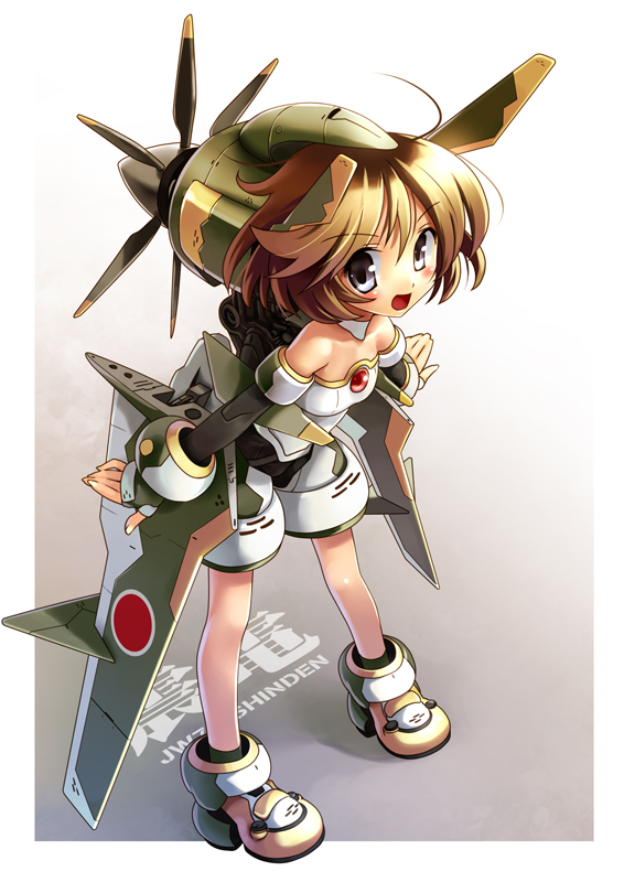black_eyes, blonde_hair, katahira_masashi, kyuushuu_j7w_shinden, mecha_musume, military, original, personification