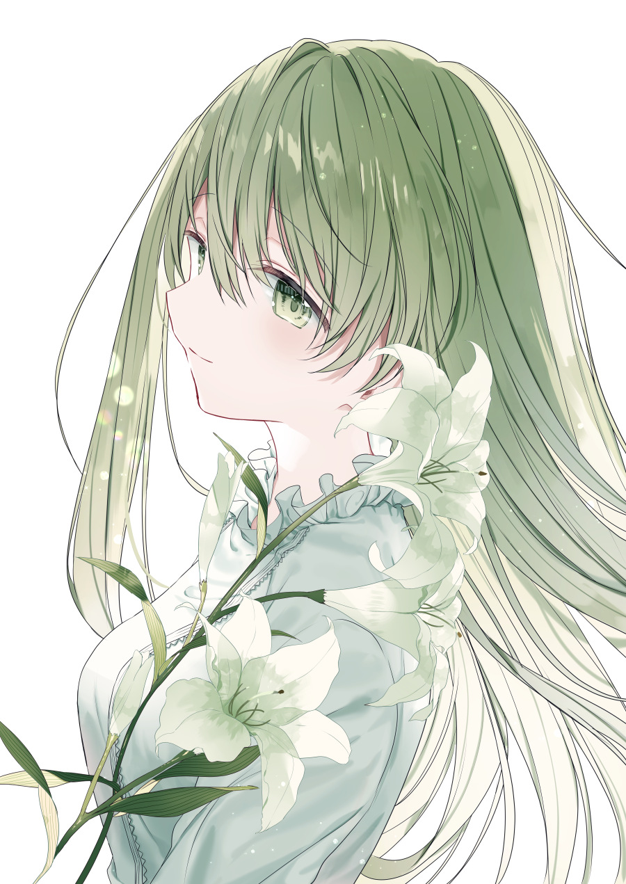 1girl, bad_face, bangs, blush, breasts, cecilia_(shiro_seijo_to_kuro_bokushi), closed_mouth, dress