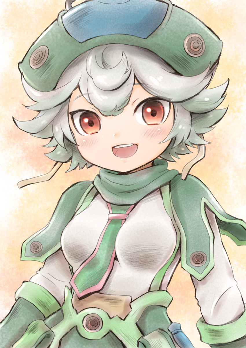1girl, :d, absurdres, bangs, between_breasts, blush, breasts, child