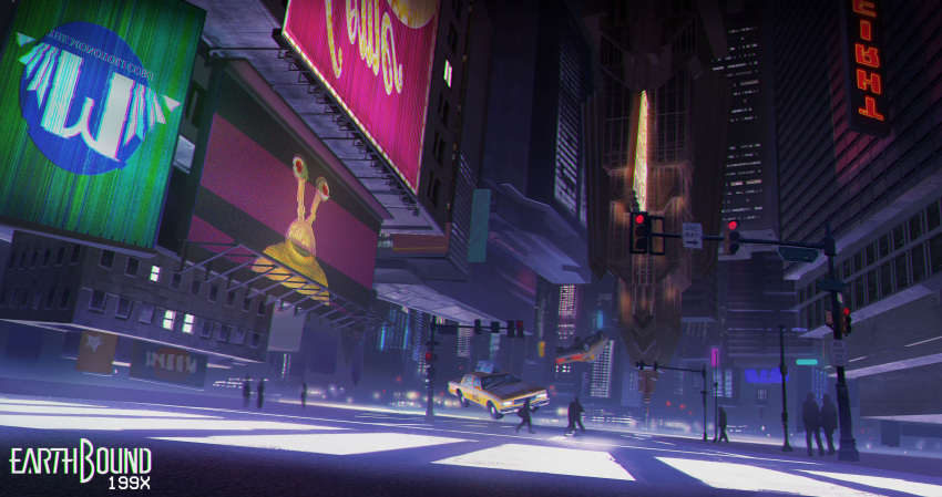 building, city, commentary, copyright_name, crosswalk, english_commentary, highres, lurs_(lursland)